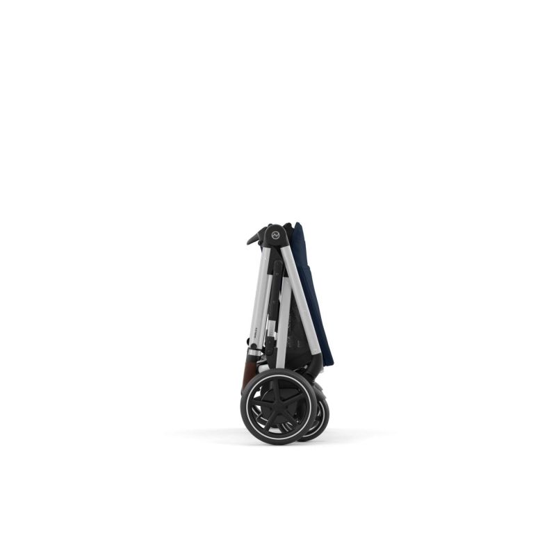 Коляска Cybex eGazelle S Silver Frame Ocean Blue
