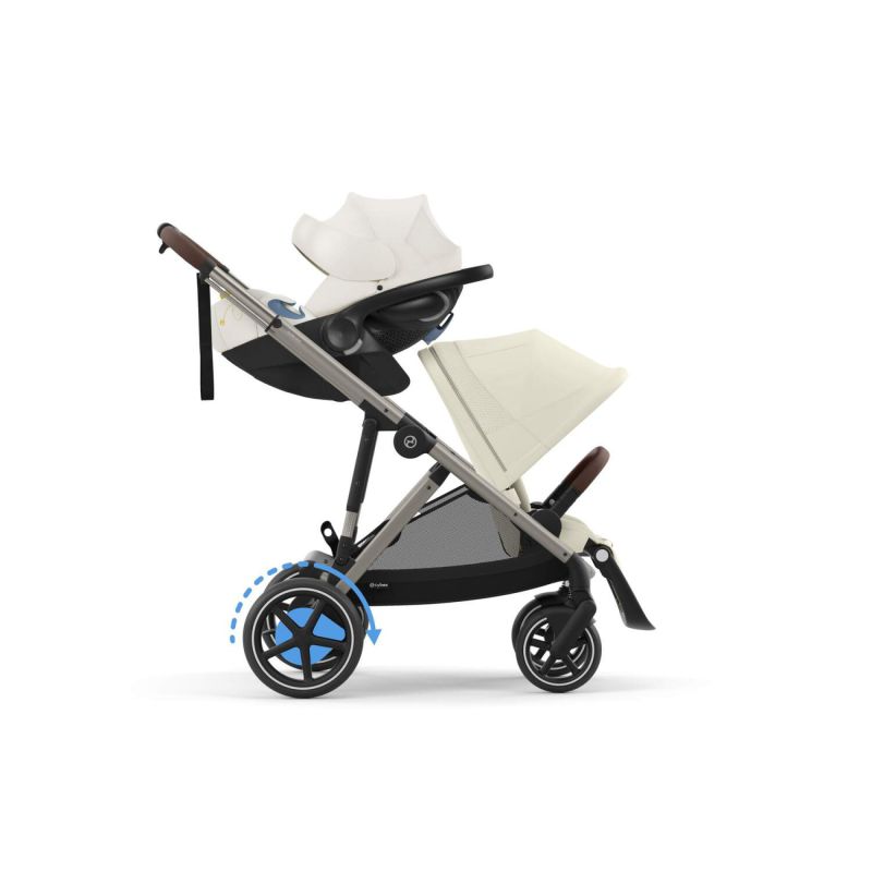 Коляска Cybex eGazelle S Taupe Frame Seashell Beige