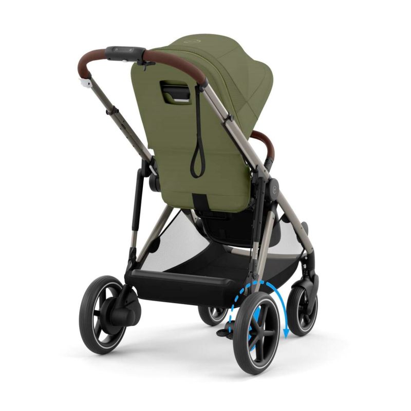 Коляска Cybex eGazelle S Taupe Frame Moss Green