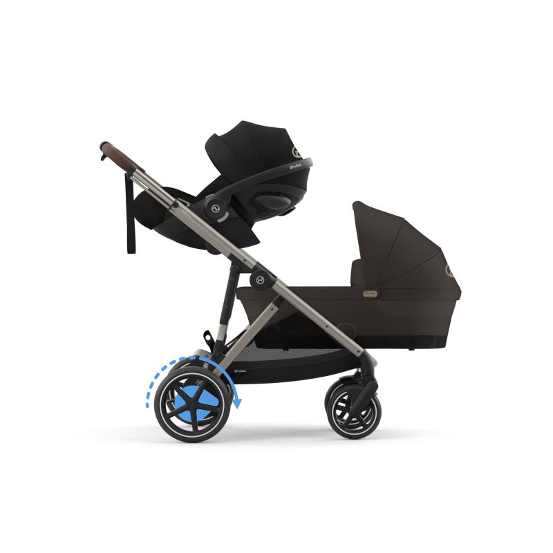 Коляска Cybex eGazelle S Taupe Frame Chocolate Brown