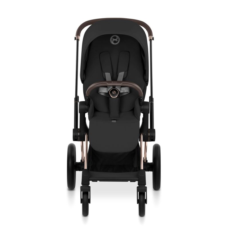 Коляска 2 в 1 Cybex Priam 5.0 Comfort Collection Sepia Black шасси Rosegold