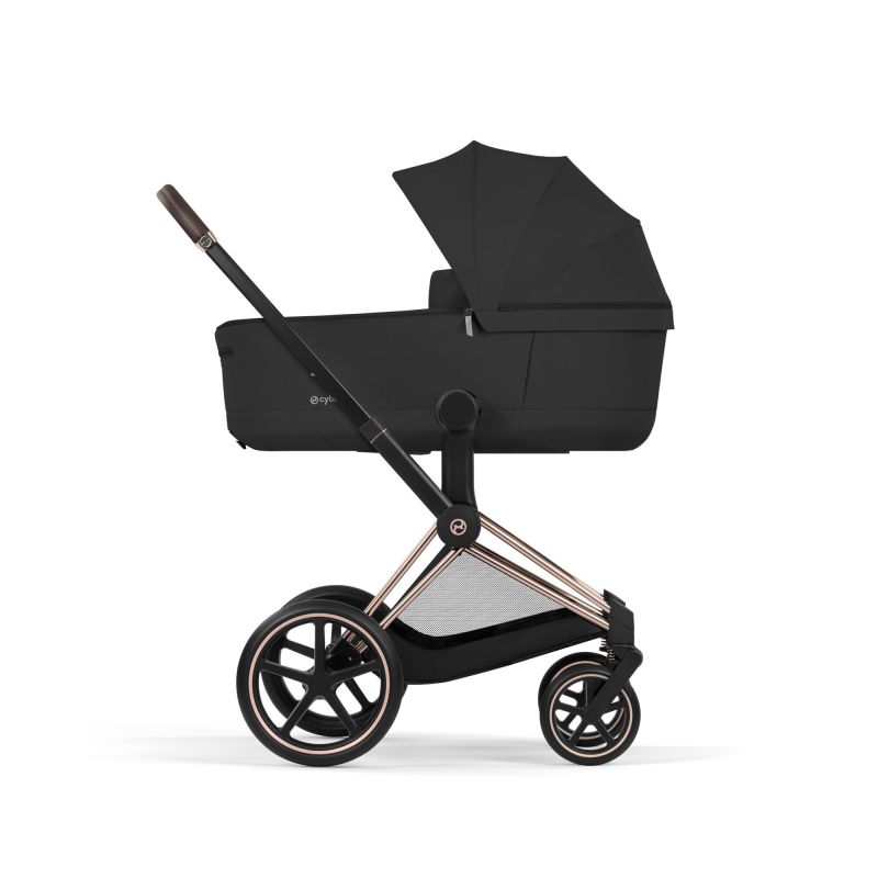 Коляска 2 в 1 Cybex Priam 5.0 Comfort Collection Sepia Black шасси Rosegold