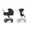 Коляска 2 в 1 Cybex Priam 5.0 Comfort Collection Sepia Black шасси Rosegold