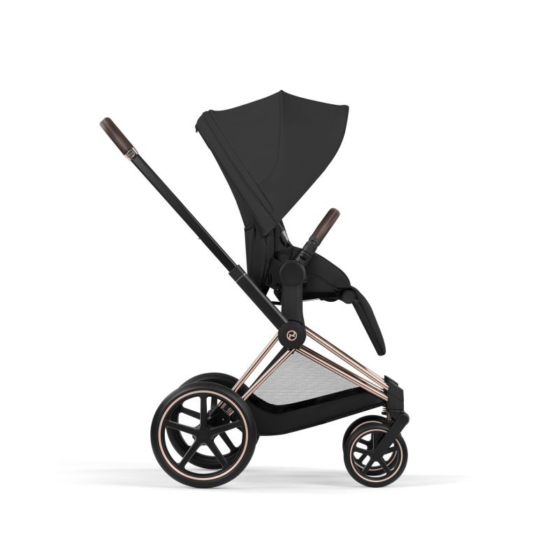 Коляска 2 в 1 Cybex Priam 5.0 Comfort Collection Sepia Black шасси Rosegold