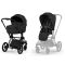 Коляска 2 в 1 Cybex Priam 5.0 Comfort Collection Sepia Black шасси Matt Black