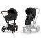 Коляска 2 в 1 Cybex Priam 5.0 Comfort Collection Sepia Black шасси Rosegold