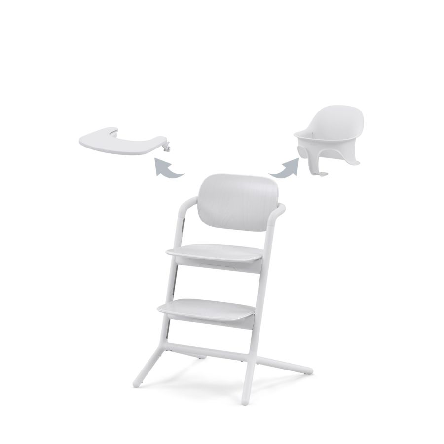 Стільчик для годування Cybex Lemo 3 в 1 All White