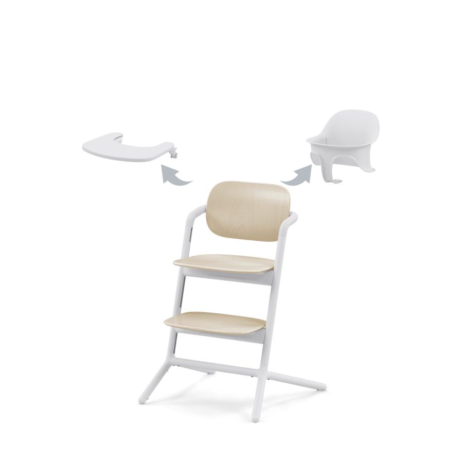 Стільчик для годування Cybex Lemo 3 в 1 Sand White