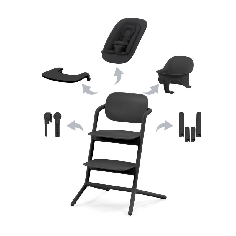 Стульчик для кормления Cybex Lemo 4 в 1 Stunning Black