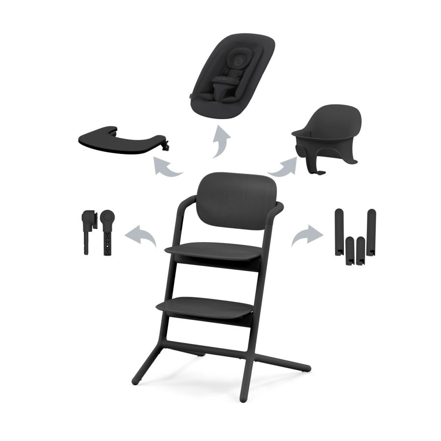 Стульчик для кормления Cybex Lemo 4 в 1 Stunning Black