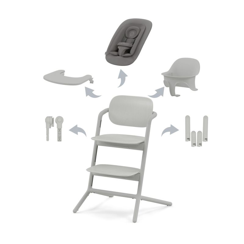 Стульчик для кормления Cybex Lemo 4 в 1 Suede Grey