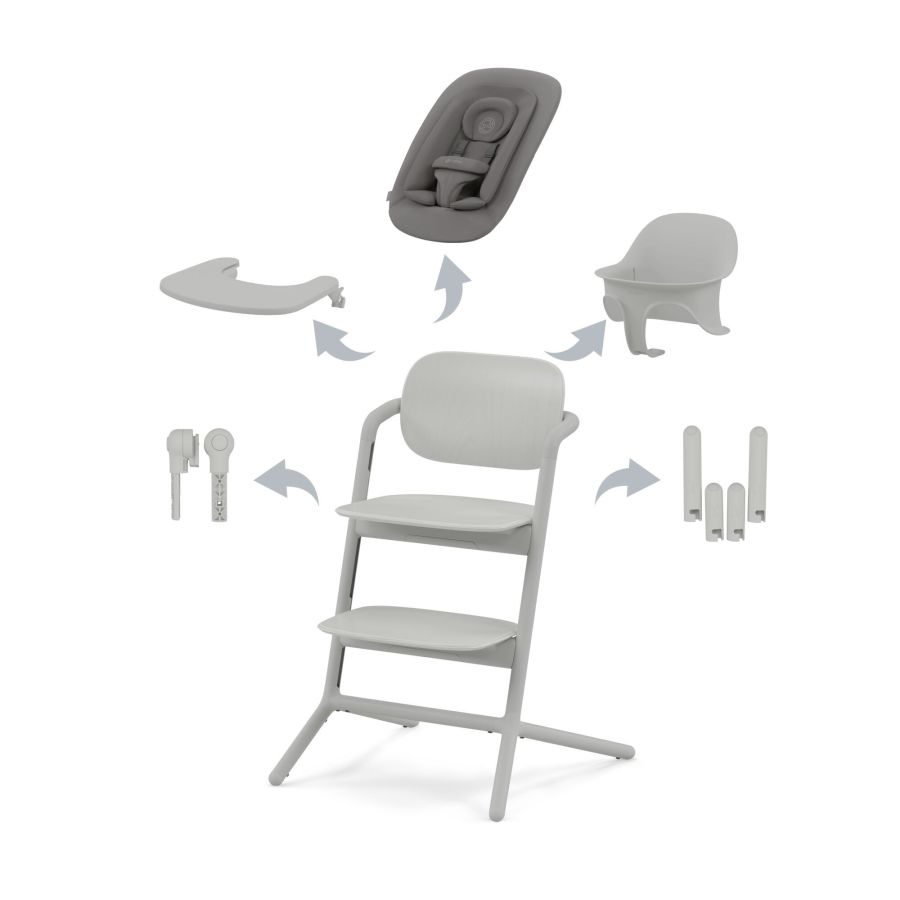 Стульчик для кормления Cybex Lemo 4 в 1 Suede Grey