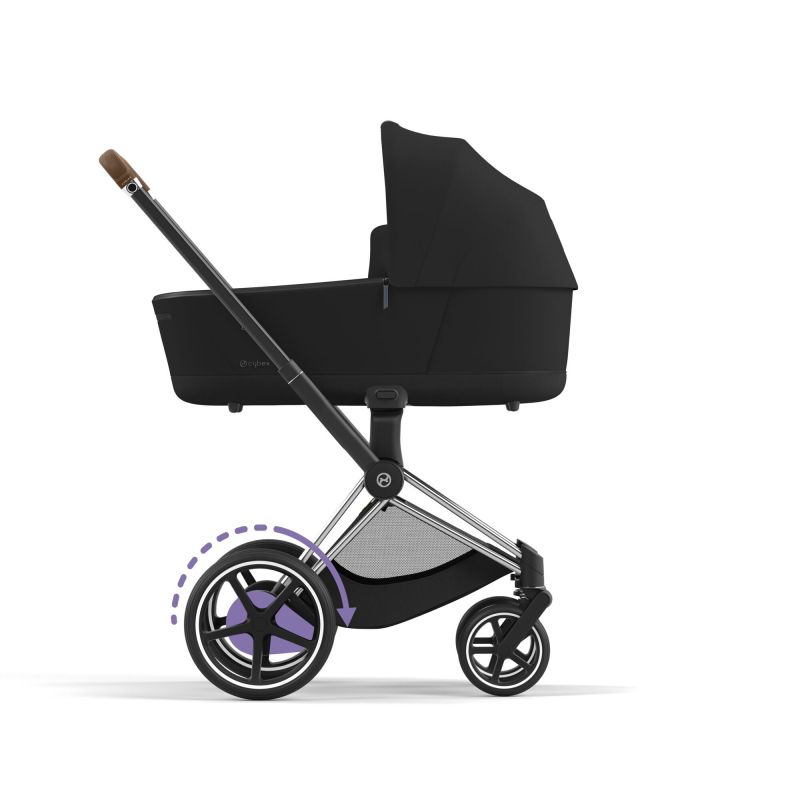 Шасси Cybex e-Priam New Generation с каркасом Chrome Brown с электроприводом