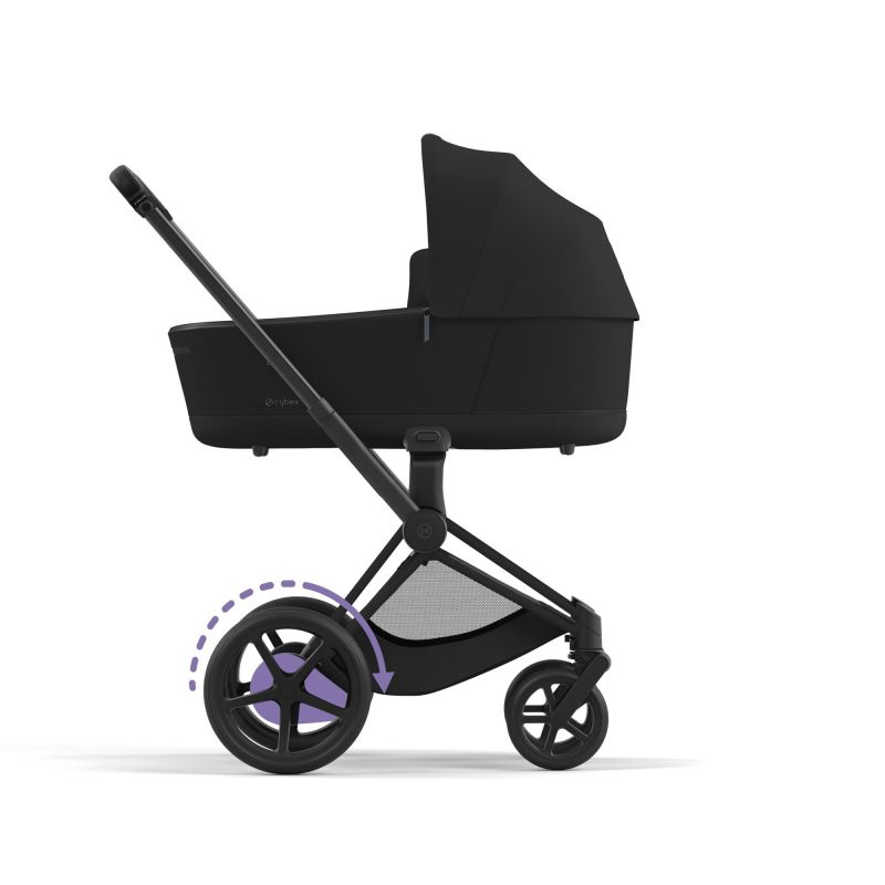Шасси Cybex e-Priam New Generation с каркасом Matt Black с электроприводом
