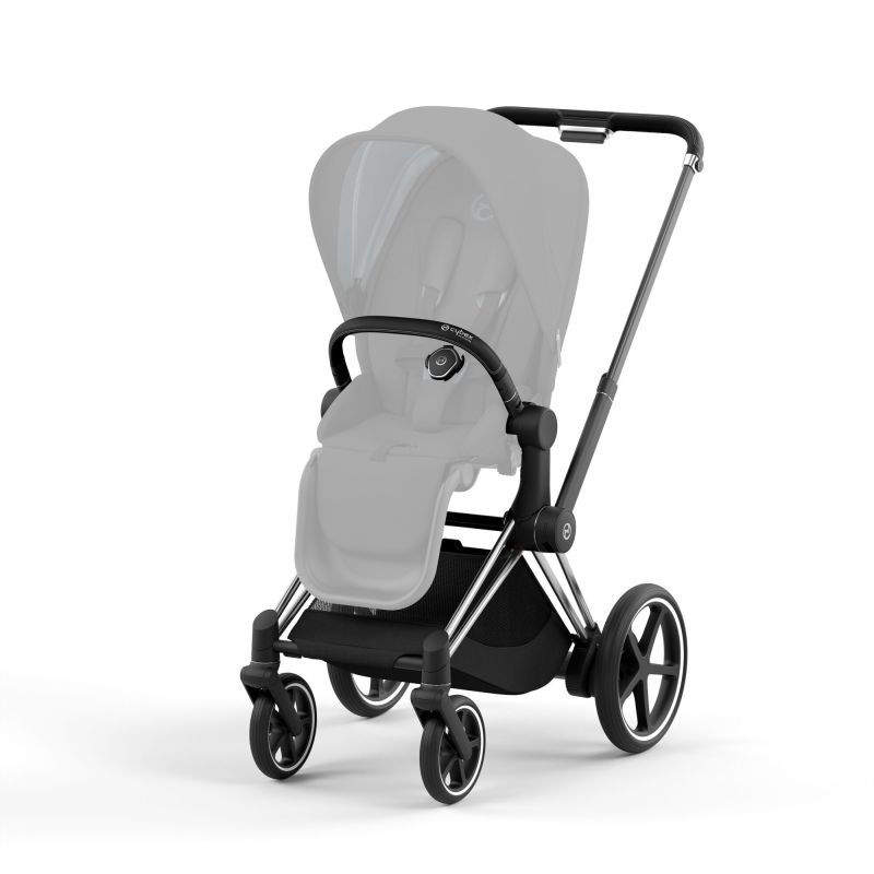 Шасси Cybex e-Priam New Generation с каркасом Chrome Black с электроприводом