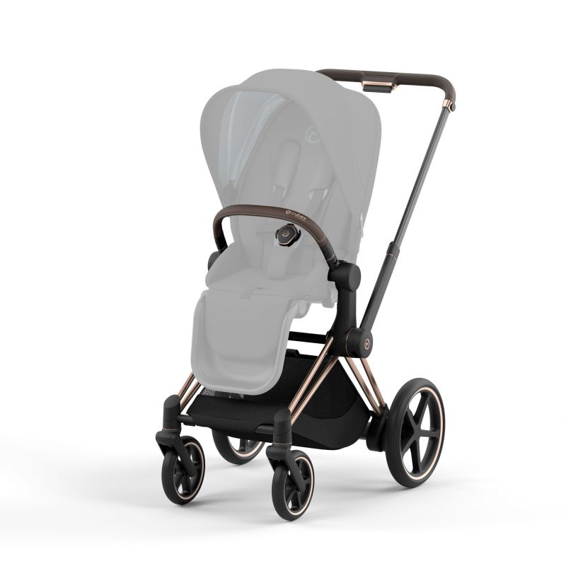 Шасси Cybex e-Priam New Generation с каркасом Rose gold с электроприводом