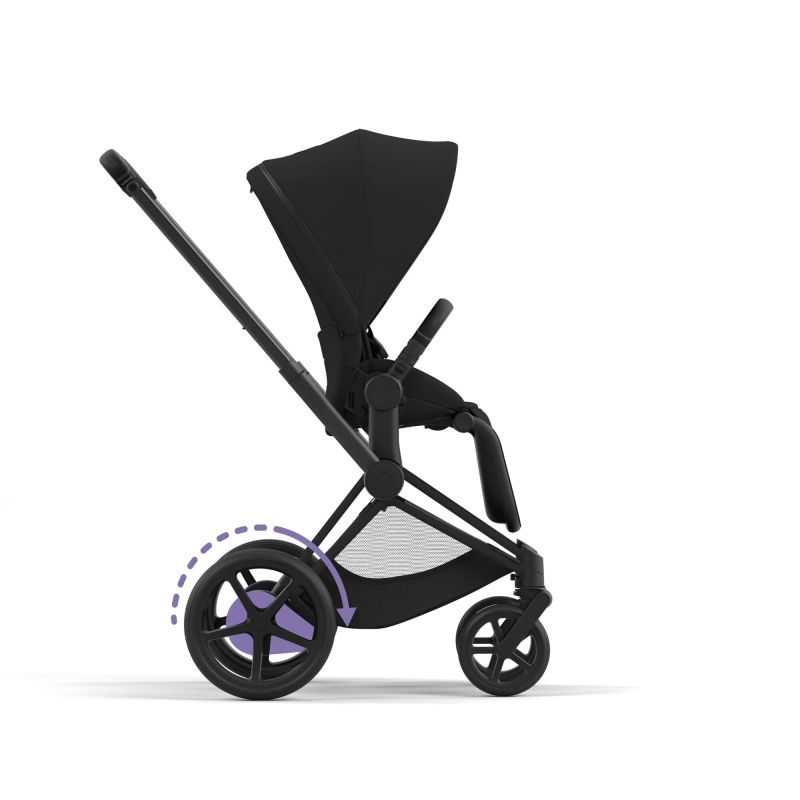 Шасси Cybex e-Priam New Generation с каркасом Matt Black с электроприводом