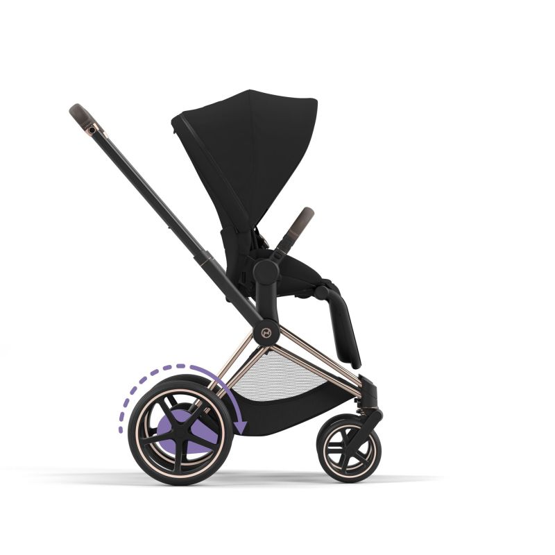 Шасси Cybex e-Priam New Generation с каркасом Rose gold с электроприводом