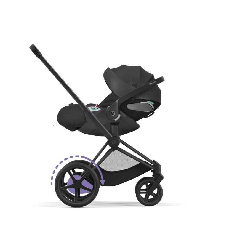 Шасси Cybex e-Priam New Generation с каркасом Matt Black с электроприводом