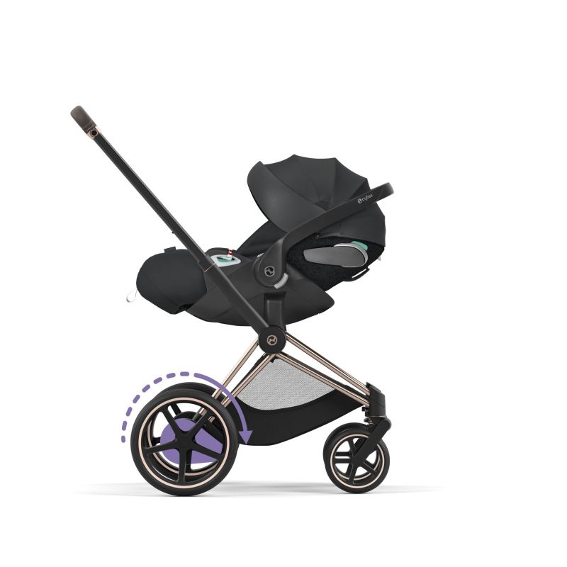 Шасси Cybex e-Priam New Generation с каркасом Rose gold с электроприводом