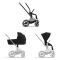 Шасси Cybex Priam New Generation с каркасом Chrome Brown