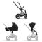Шасси Cybex Priam New Generation с каркасом Matt Black