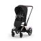 Коляска 2 в 1 Cybex e-Priam Comfort 2026 Sepia Black шасси Rosegold