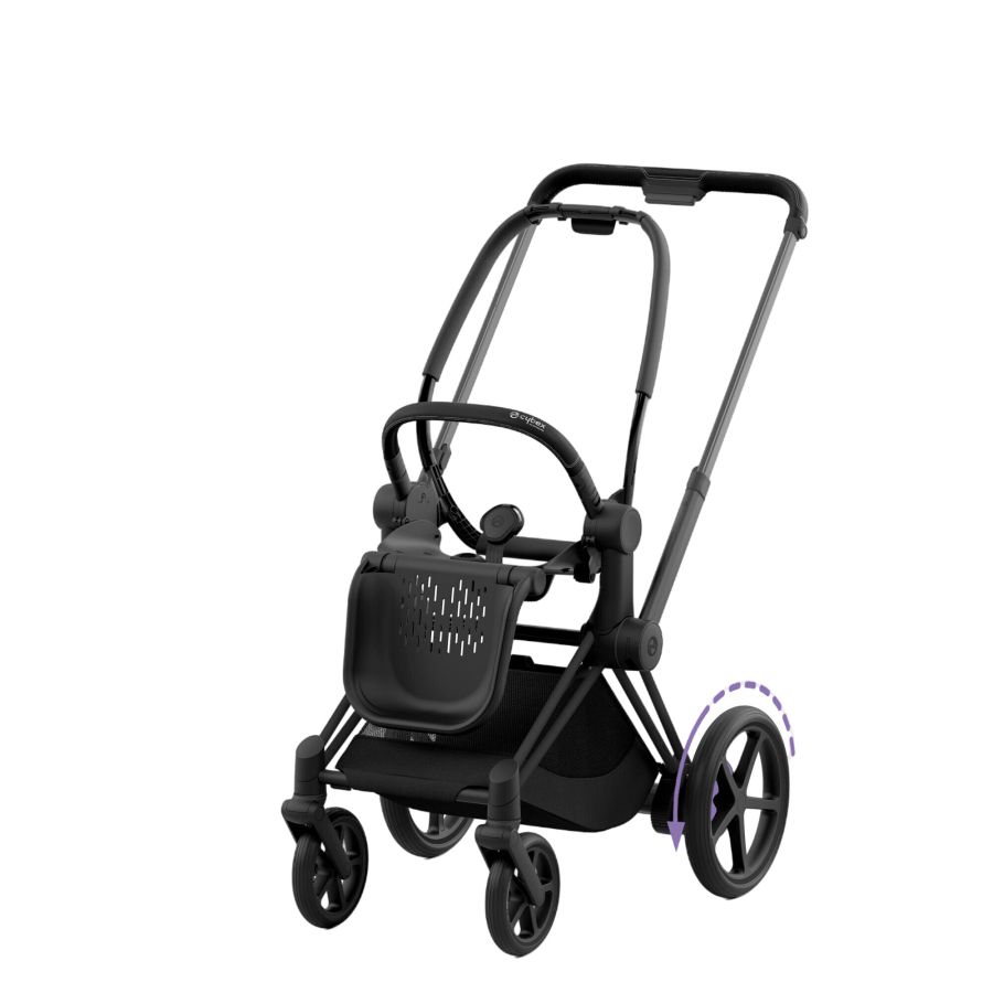 Шасси Cybex e-Priam New Generation с каркасом Matt Black с электроприводом