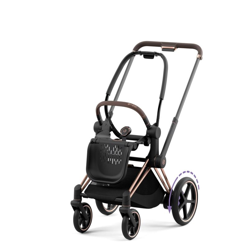 Шасси Cybex e-Priam New Generation с каркасом Rose gold с электроприводом