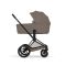 Коляска 2 в 1 Cybex Priam 5.0 Comfort Collection Coconut Brown шасси Matt Black