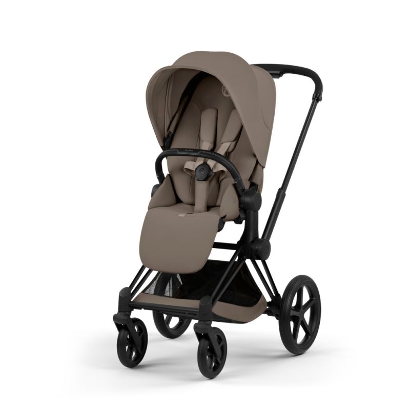 Коляска 2 в 1 Cybex Priam 5.0 Comfort Collection Coconut Brown шасси Matt Black
