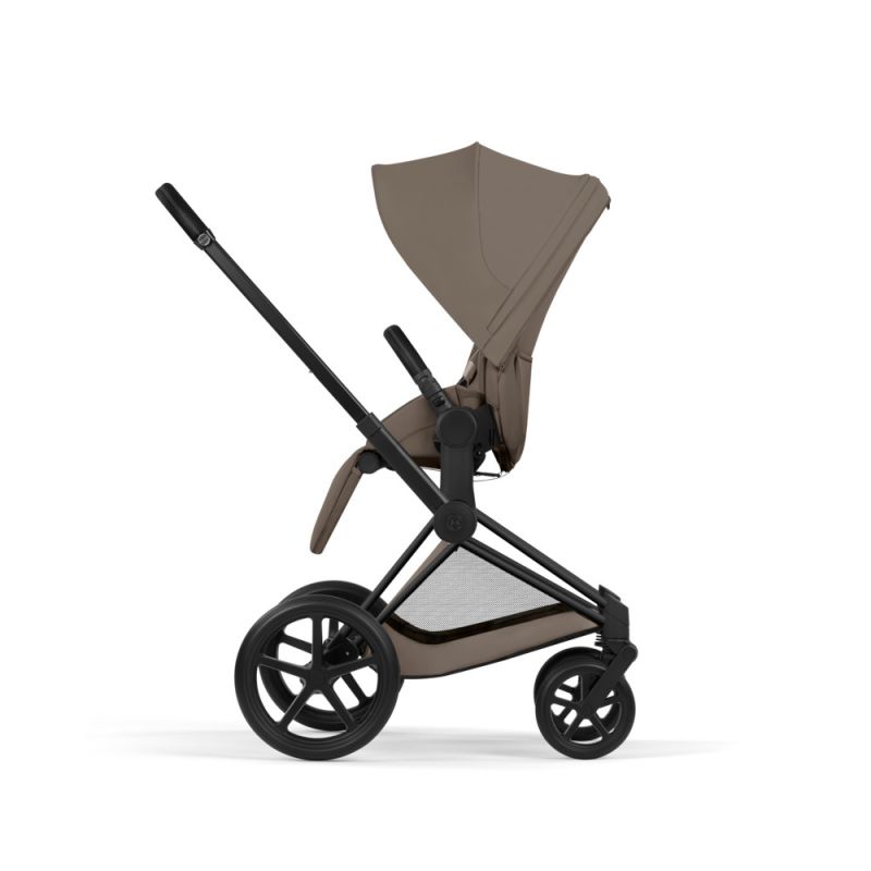 Коляска 2 в 1 Cybex Priam 5.0 Comfort Collection Coconut Brown шасси Matt Black