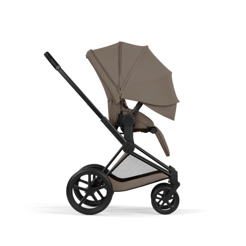 Коляска 2 в 1 Cybex Priam 5.0 Comfort Collection Coconut Brown шасси Matt Black