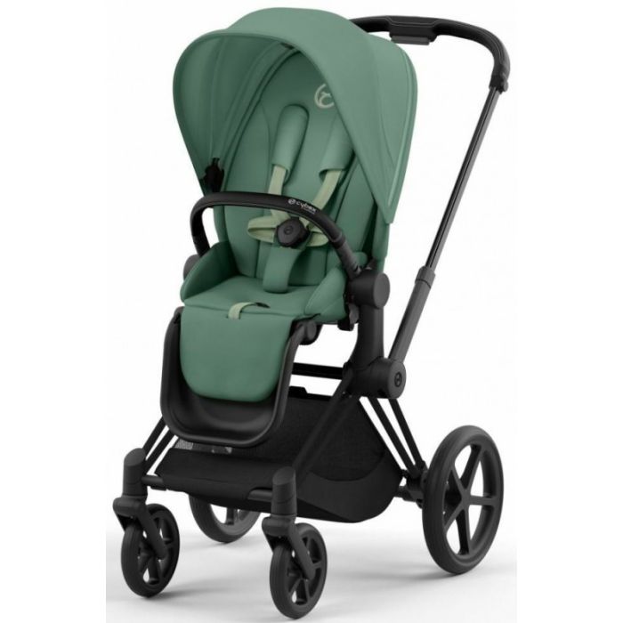 Коляска 2 в 1 Cybex Priam 4.0 Leaf Green шасси Matt Black