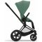 Коляска 2 в 1 Cybex Priam 4.0 Leaf Green шасси Matt Black