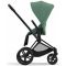 Коляска 2 в 1 Cybex Priam 4.0 Leaf Green шасси Matt Black