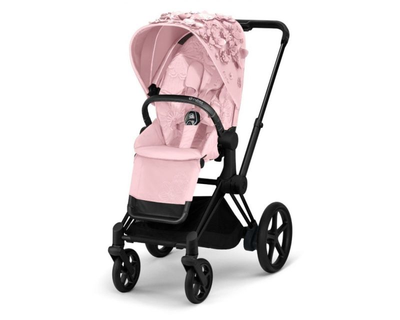 Коляска 2 в 1 Cybex Priam (Simply Flowers Pale Blush)