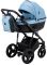 Коляска 2 в 1 Bair Play BP-7/69 голубой-черный