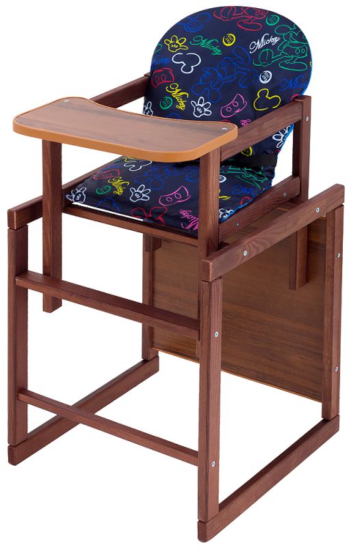 Стільчик-трансформер Наталка Зайчик люкс темний темно-синій (mickey mouse)