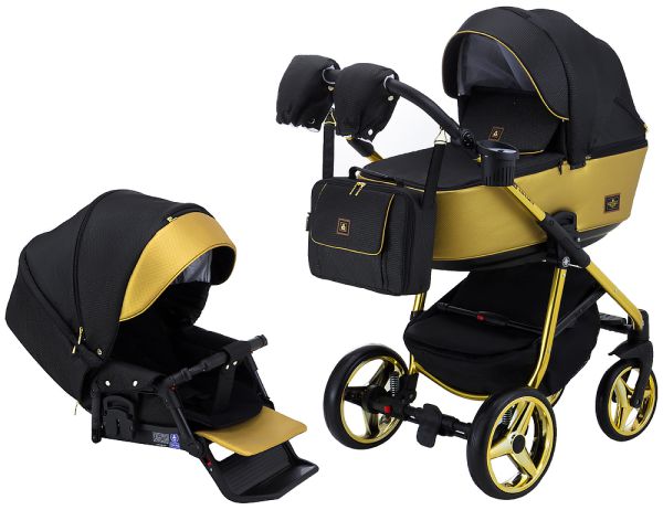 Коляска 2 в 1 Adamex Barcelona Polar (Gold) BR619