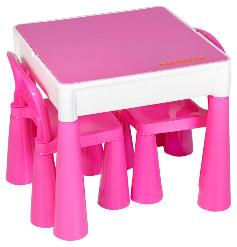 Стол и 2 стульчика Tega Mamut 899P dark pink-white