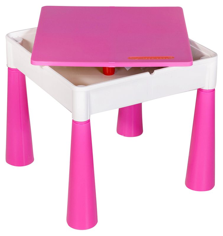 Стол и 2 стульчика Tega Mamut 899P dark pink-white