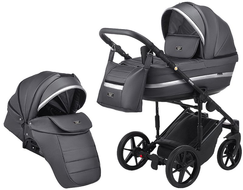 Коляска 2 в 1 Adamex Rimini ECO кожа 100% RI-211