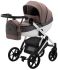 Коляска 2 в 1 Bair Next White Soft 52 темний капучино