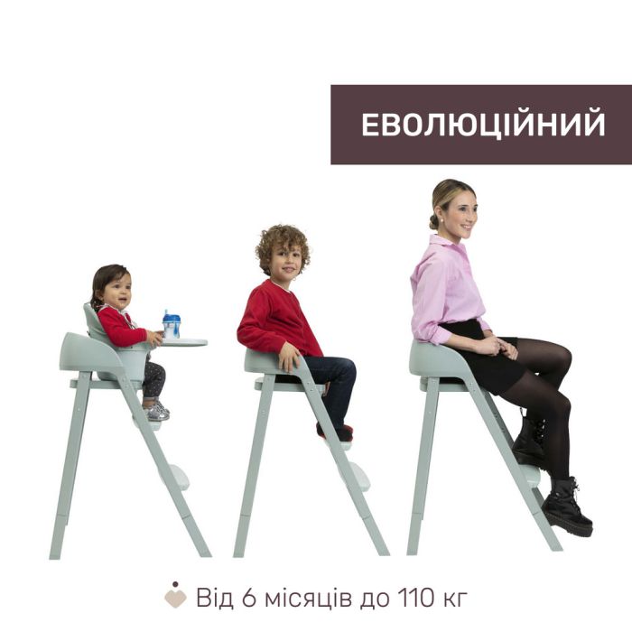Стільчик для годування Chicco Crescendo Up 3 в 1 Venice Lagune Re-Lux