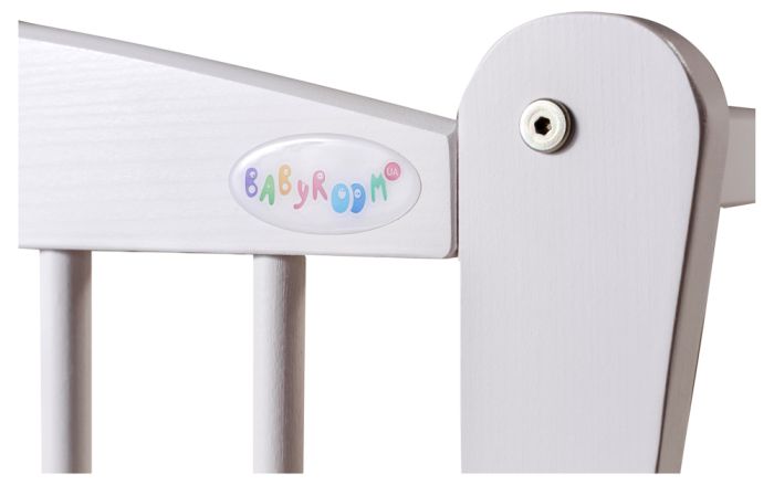Ліжко Babyroom Еліт різьблення маятник, ящик, відкидний бік DER-7 бук білий