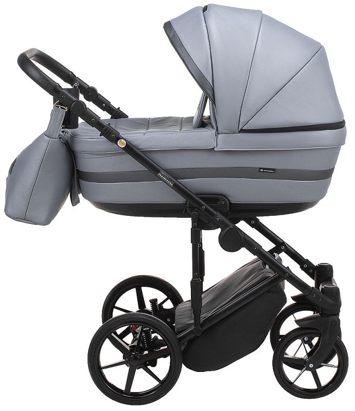 Коляска 2 в 1 Adamex Rimini ECO кожа 100% RI-243