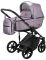 Коляска 2 в 1 Adamex Amelia шкіра 100% SM7 світло-бузковий перламутр