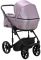 Коляска 2 в 1 Adamex Amelia шкіра 100% SM7 світло-бузковий перламутр