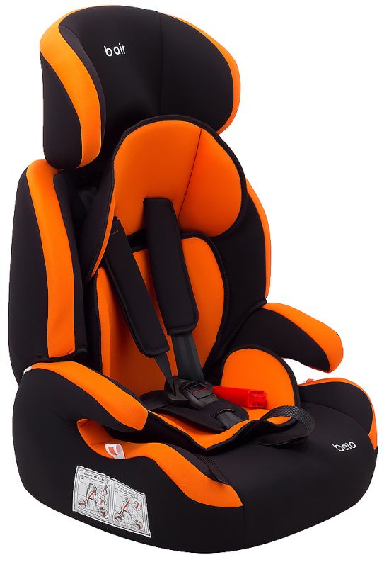 Автокрісло Bair Beta 1/2/3 (9-36 кг) DB1929 чорний - темно-бірюзовий